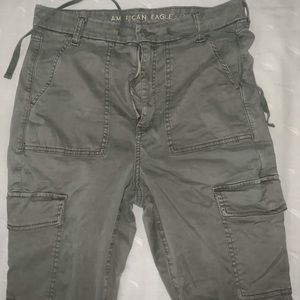 Green American eagle pants